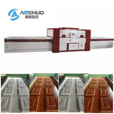 China Membrance Laminating Wood Door Press Machine Woodworking Double Table supplier