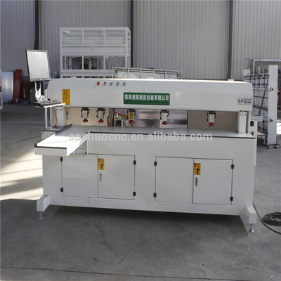 China Horizontal Side Hole Drilling Machine CNC Automatic For Wood Door Plate supplier