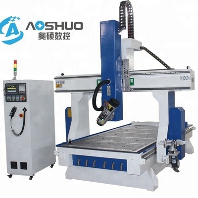 China 1325 Spindle Moulder CNC 3D Router Machine , Woodworking Cnc Machine Aluminum Cutting supplier