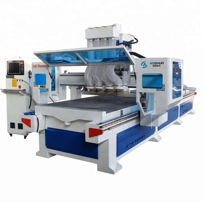 China Double Tables Wood Cnc Router Cutting Machine , 5 Axis Cnc Wood Router AC380V/50HZ supplier