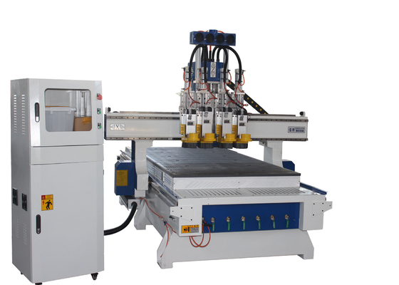 China CE Multi Head 3d 4 Axis Cnc Router Machne For Board Furniture Industry supplier