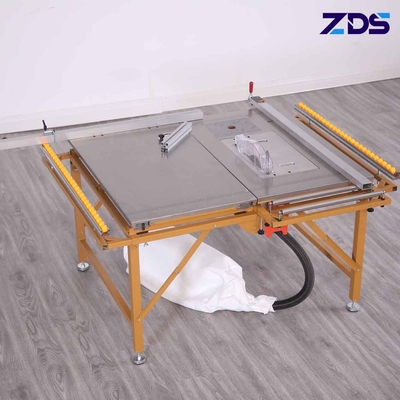215*250*75cm Dust Free Portable Sliding Table Saw With Vacuum Cleaner