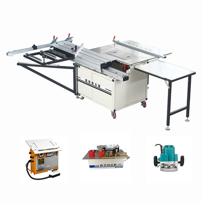Miniature Precision Sliding Table Saw Machines 220V For Plywood Panel