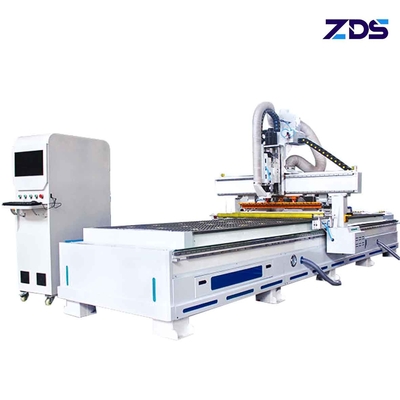 6+6 Vertical Drill CNC Wood Carving Machine Single Spindle Linear Cutting Machine