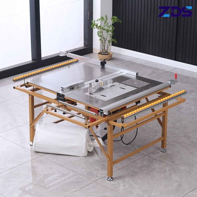 4500r/Min To 13000r/Min Sliding Table Saw Machine With Foldable Double Rail
