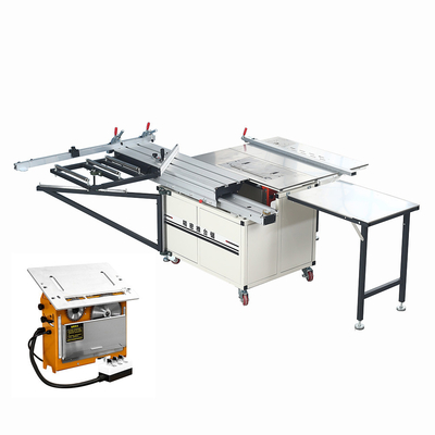 Miniature Precision Sliding Table Saw Machines 220V For Plywood Panel